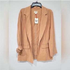 NWT  Open Edit tan blazer M oversized